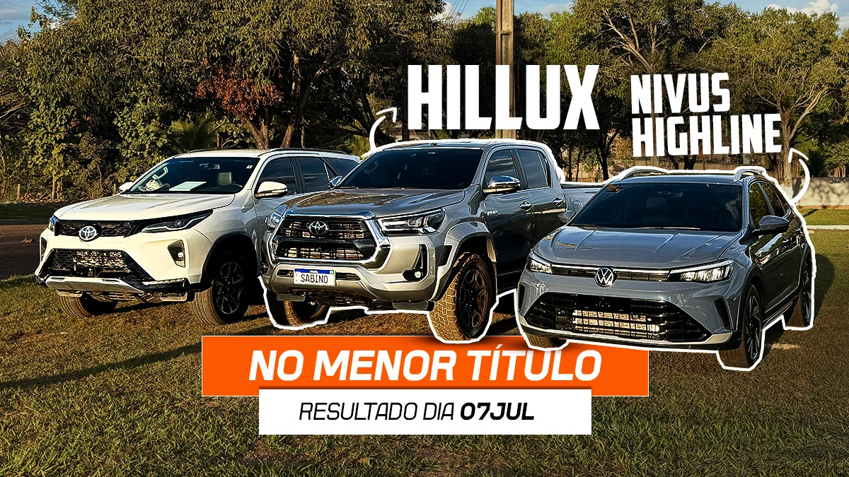 Hilux SW4 + Nivus Highline — Duplo Prêmio · Resultado dia 07 JUL